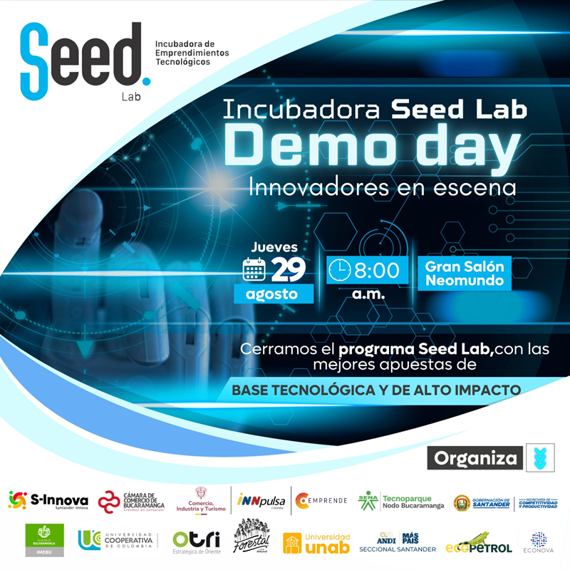 INCUBADORA SEED LAB DEMO DAY INNOVADORES EN ESCENA