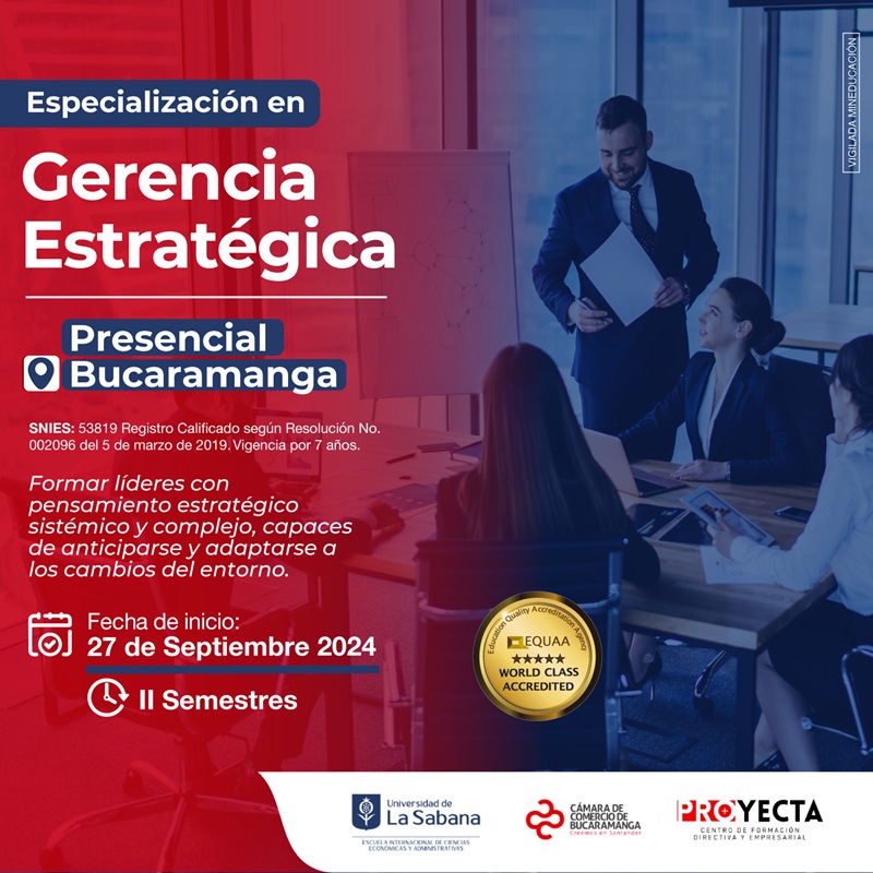 ESPECIALIZACIÓN EN GERENCIA ESTRATÉGICA 