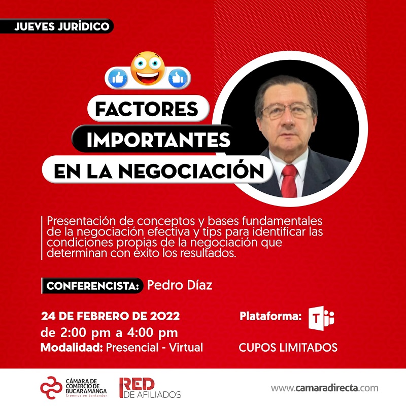 JUEVES JURÍDICO - FACTORES IMPORTANTES EN LA NEGOCIACIÓN 