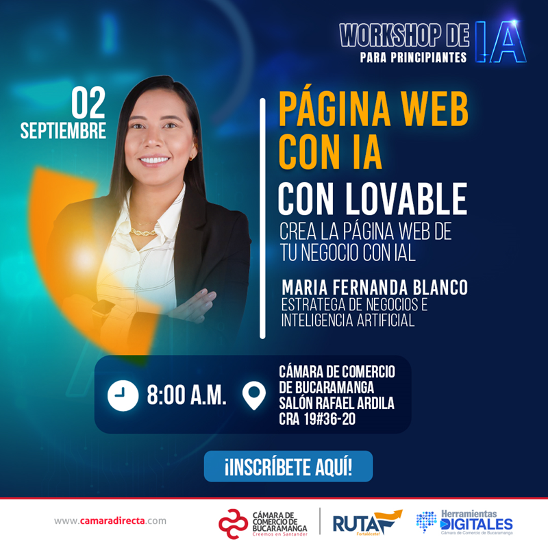 WORKSHOP DE IA PARA PRINCIPIANTES - P&Aacute;GINA WEB CON IA CON LOVABLE