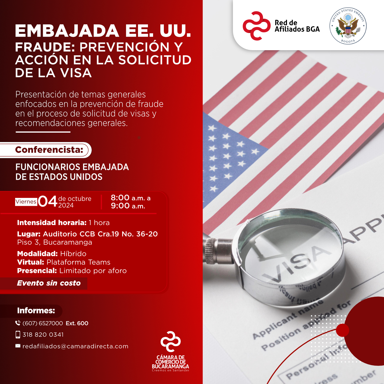 FRAUDE PREVENCIÓN Y ACCIÓN EN SOLICITUD DE LA VISA