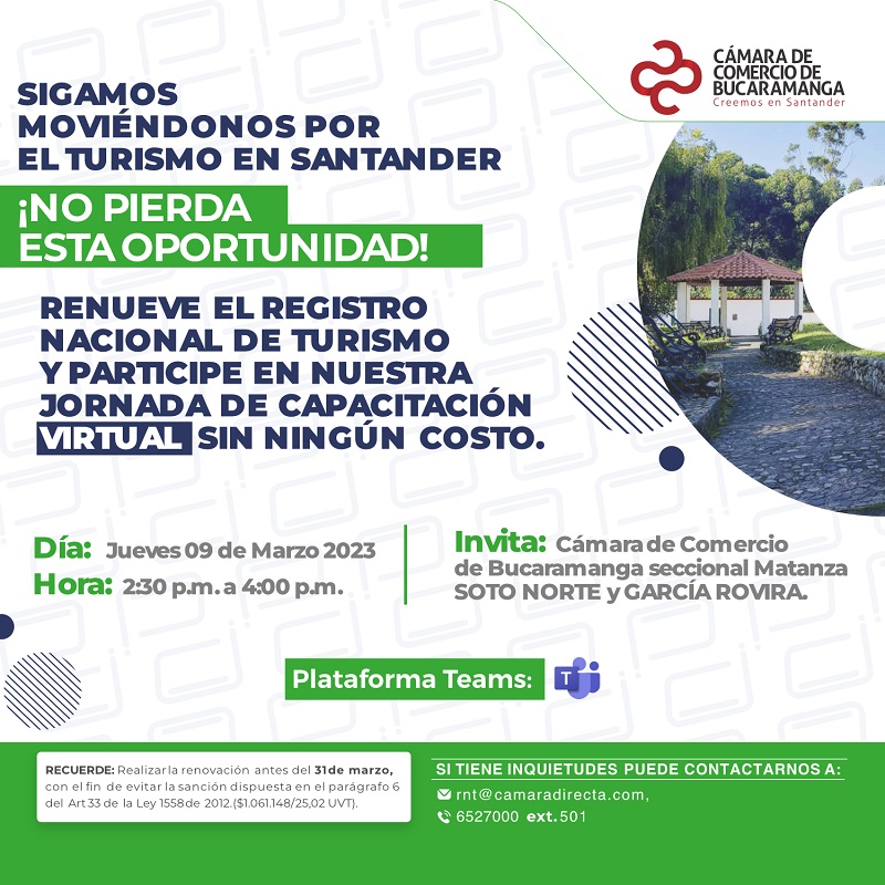 TALLER RNT VIRTUAL PROVINCIA DE SOTO NORTE Y GARCIA ROVIRA 9 MARZO 2023 