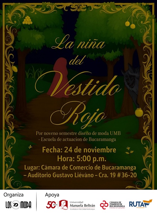 OBRA DE TEATRO: LA NIÑA DEL VESTIDO ROJO