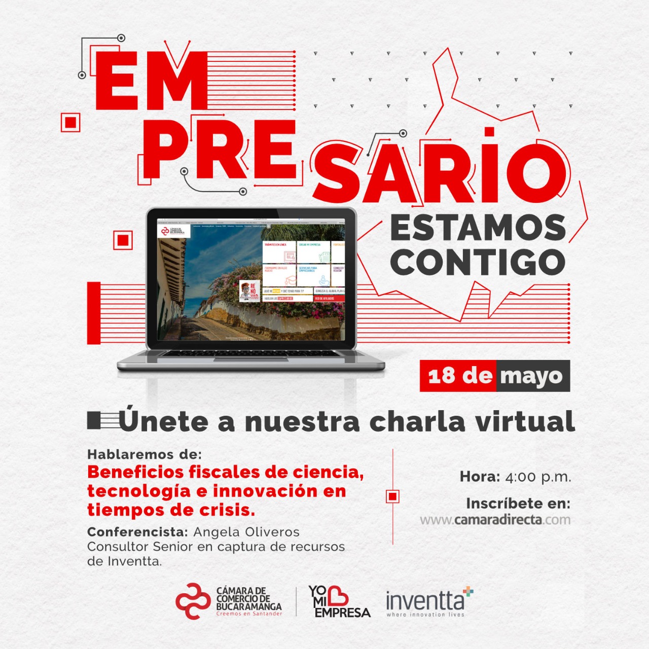 CHARLA VIRTUAL - BENEFICIOS FISCALES DE CIENCIA, TECNOLOGÍA E INNOVACIÓN EN TIEMPOS DE CRISIS