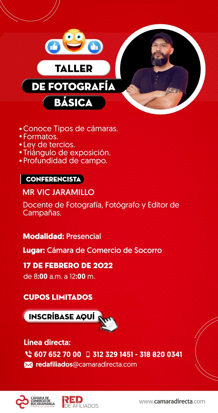 TALLER DE FOTOGRAFÍA BÁSICA SOCORRO