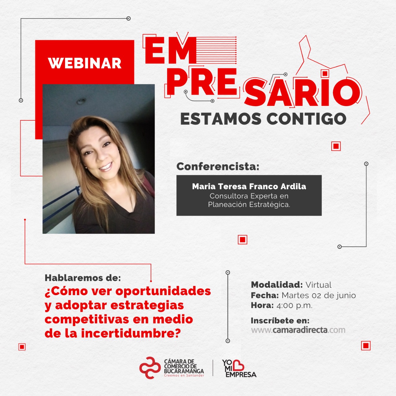 CHARLA VIRTUAL - ¿CÓMO VER OPORTUNIDADES Y ADOPTAR ESTRATEGIAS COMPETITIVAS EN MEDIO DE LA INCERTIDUMBRE?