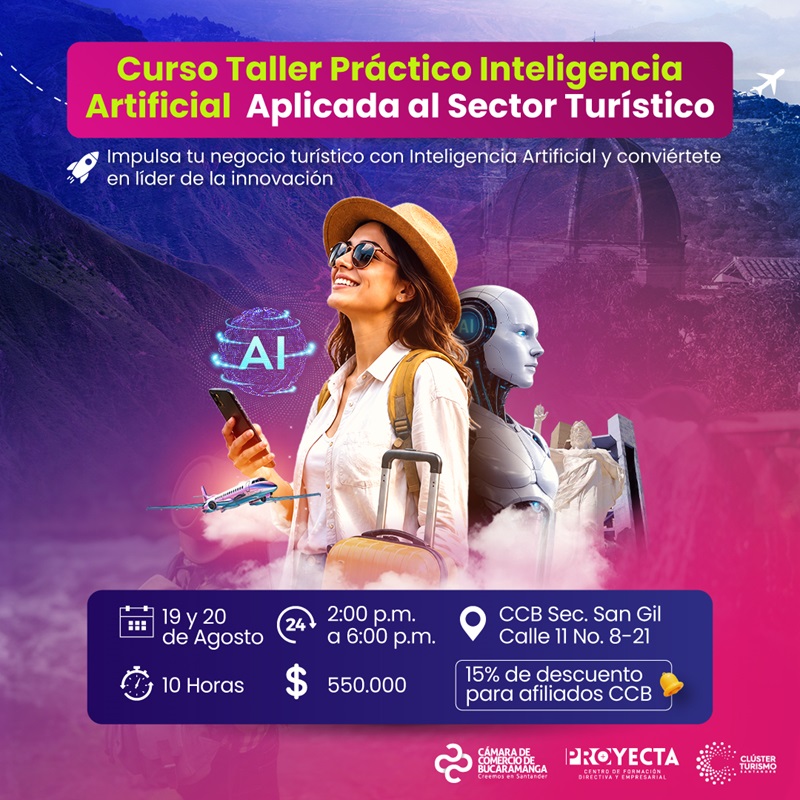 CURSO PR&Aacute;CTICO INTELIGENCIA ARTIFICIAL APLICADA AL TURISMO 