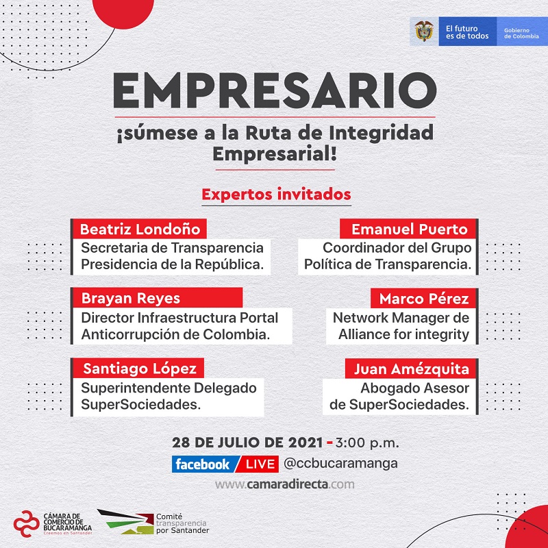 ¡SÚMESE A LA RUTA DE INTEGRIDAD EMPRESARIAL!