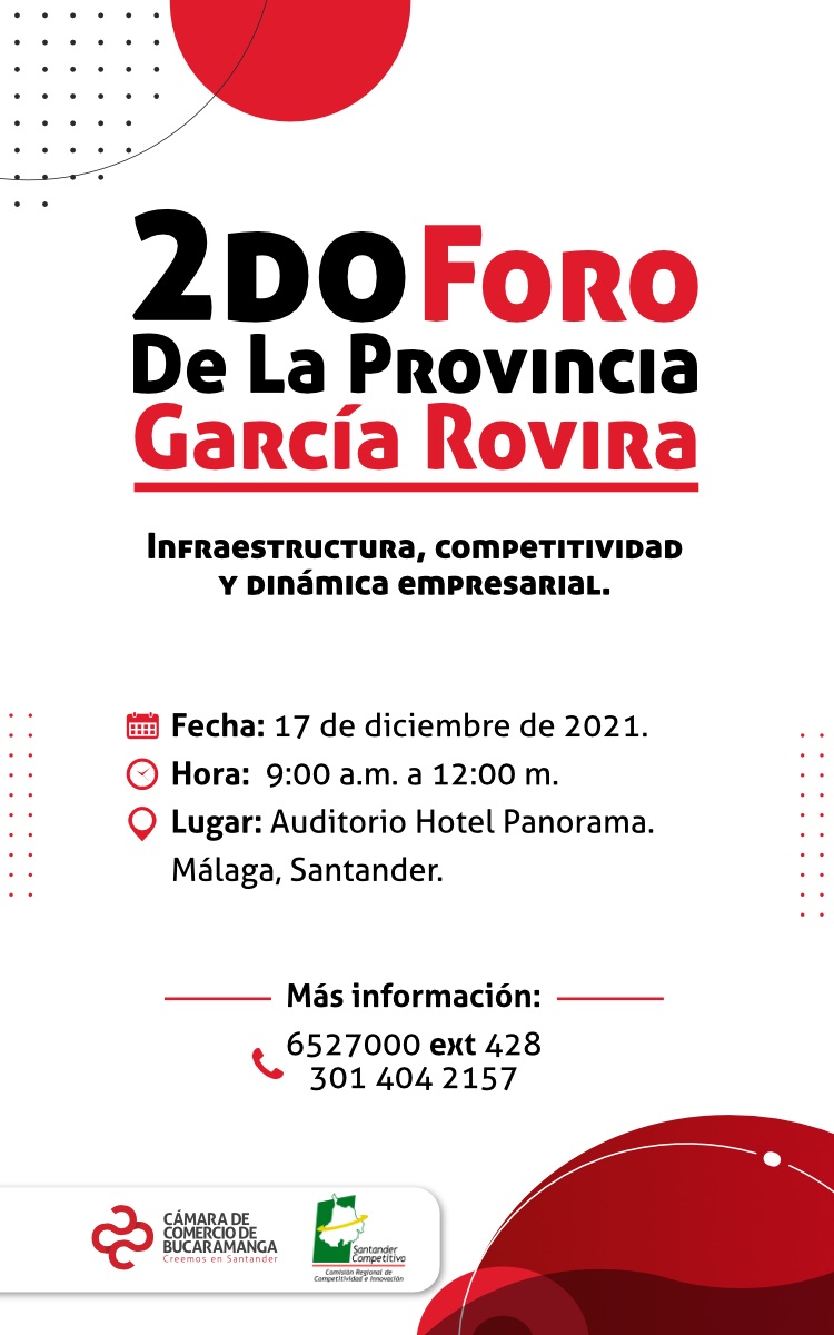 2DO FORO DE LA PROVINCIA GARCÍA ROVIRA - INFRAESTRUCTURA, COMPETITIVIDAD Y DINÁMICA EMPRESARIAL