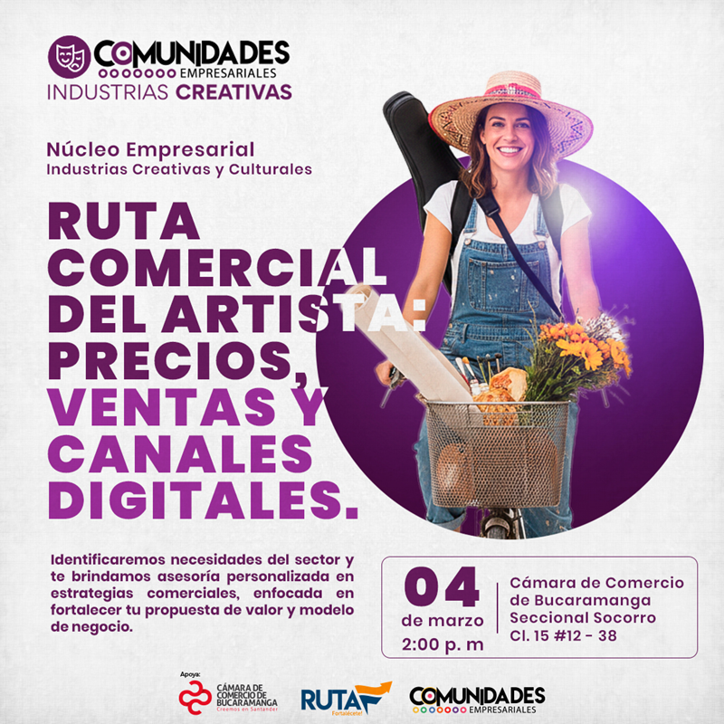 N&Uacute;CLEO EMPRESARIAL ICC - "TALLER RUTA COMERCIAL DEL ARTISTA"