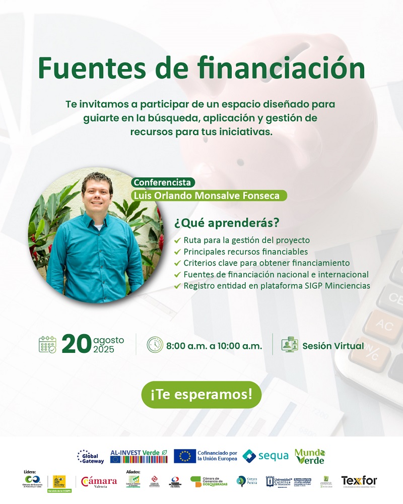 FUENTES DE FINANCIACIÓN PROYECTO MUNDO VERDE