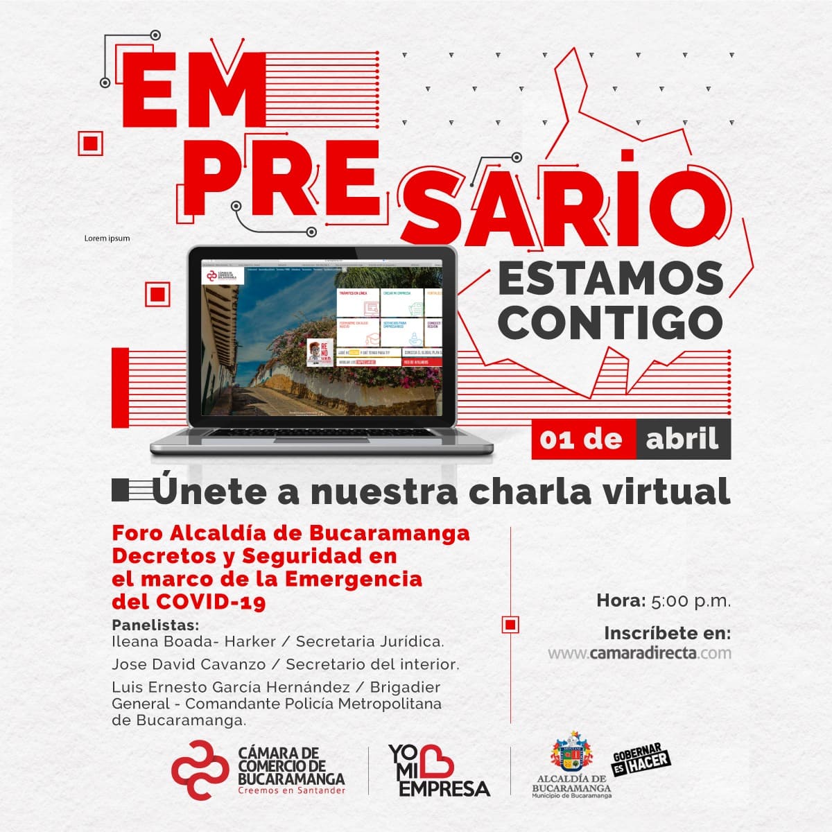 FORO ALCALDÍA DE BUCARAMANGA - DECRETOS Y SEGURIDAD EMERGENCIA DEL COVID-19