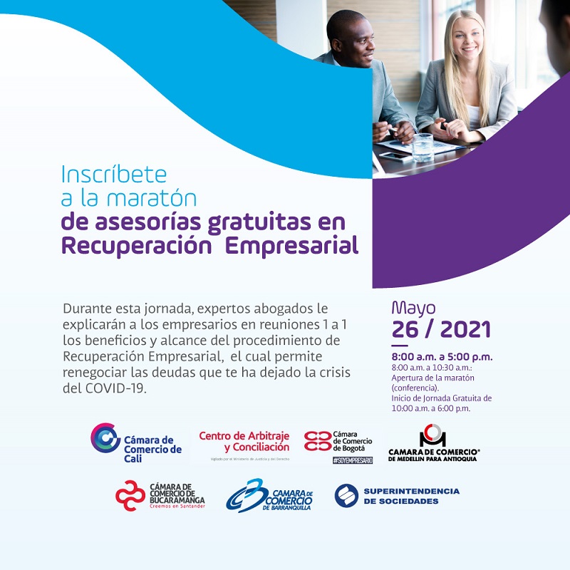 JORNADA NACIONAL ASESORIAS GRATUITAS EMPRESARIOS - PROCEDIMIENTO DE RECUPERACIÓN EMPRESARIAL 