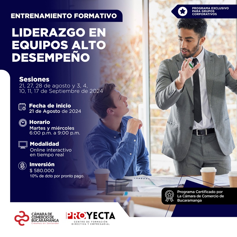 ENTRENAMIENTO FORMATIVO LIDERAZGO DE EQUIPOS DE ALTO DESEMPEÑO