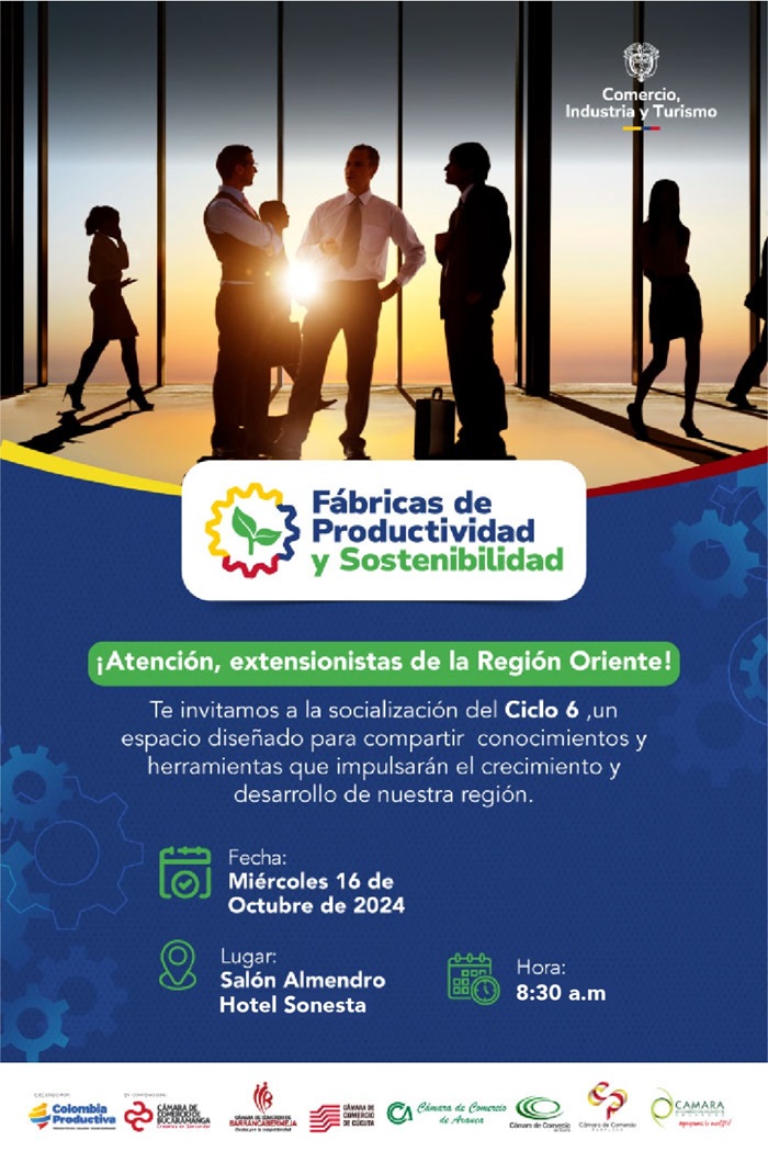 SOCIALIZACIÓN DEL CICLO 6 DE FÁBRICAS DE PRODUCTIVIDAD Y SOSTENIBILIDAD