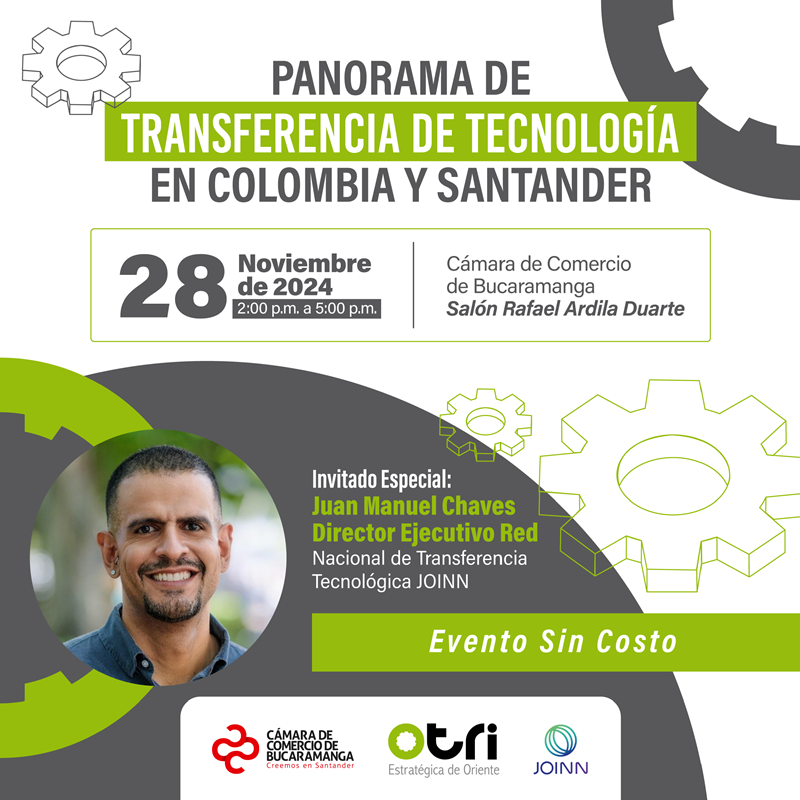 PANORAMA DE TRANSFERENCIA DE TECNOLOGÍA EN COLOMBIA Y SANTANDER