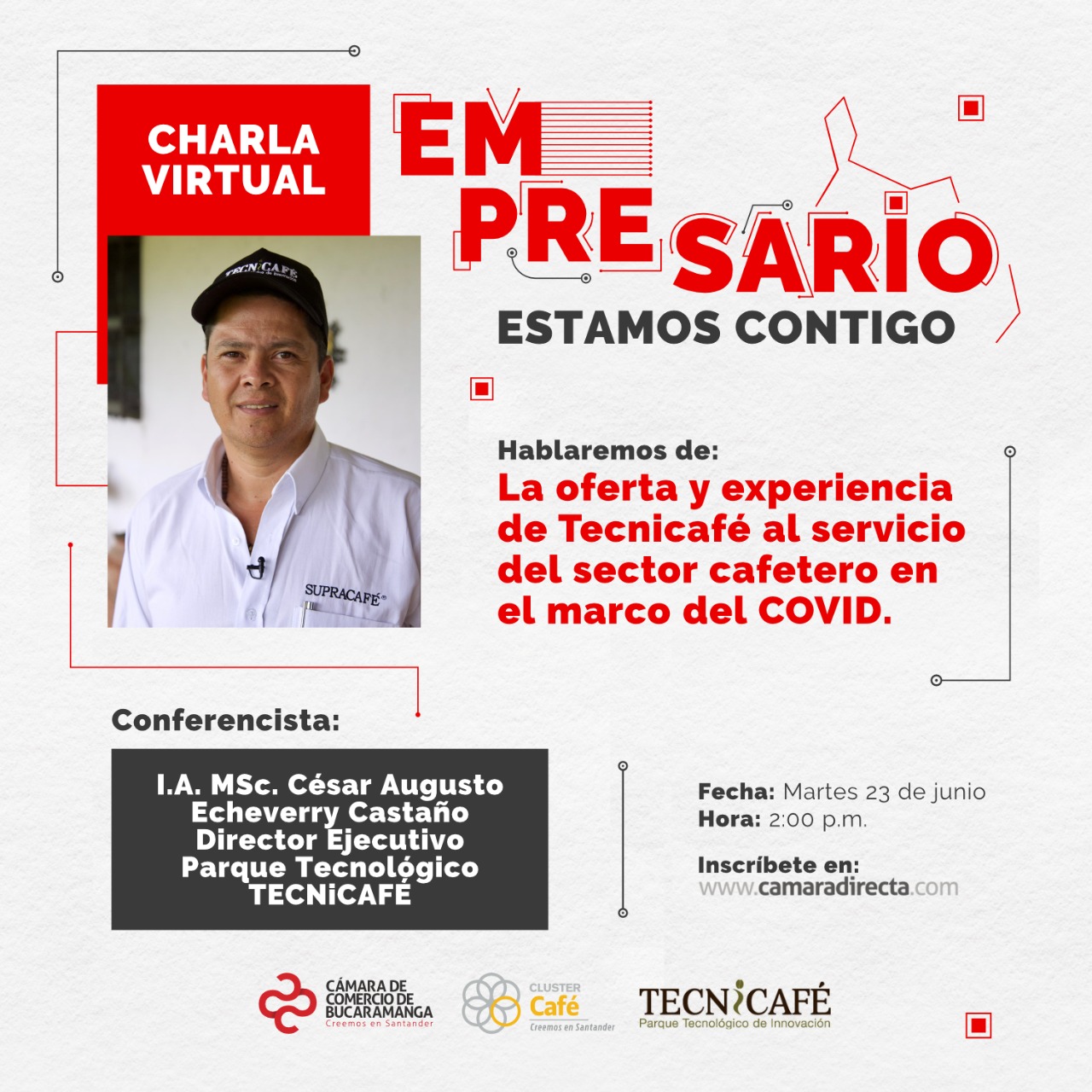 CHARLA VIRTUAL - LA OFERTA Y EXPERIENCIA DE TECNICAFÉ AL SERVICIO DEL SECTOR CAFETERO EN EL MARCO DEL COVID