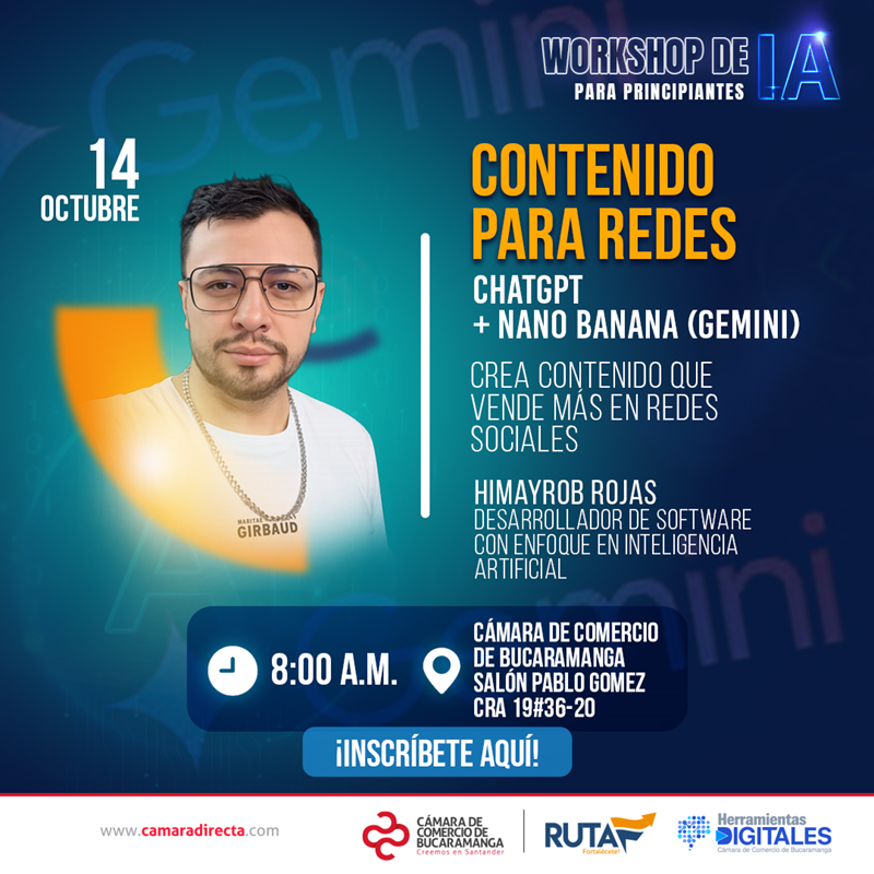 WORKHOP DE IA PARA PRINCIPIANTES - CONTENIDO PARA REDES