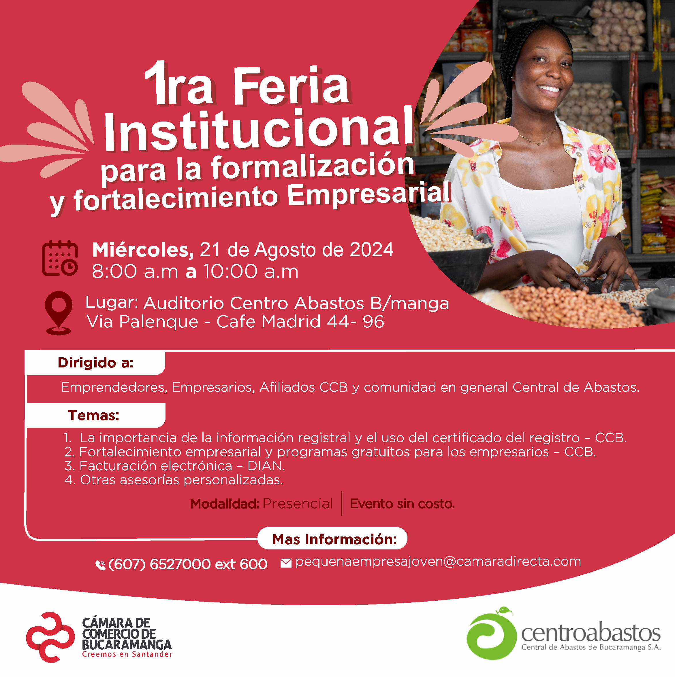 FERIA INSTITUCIONAL PARA LA FORMALIZACIÓN Y FORTALECIMIENTO EMPRESARIAL