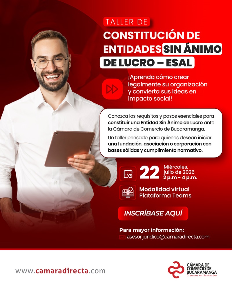 TALLER DE CONSTITUCI&Oacute;N DE ENTIDADES SIN &Aacute;NIMO DE LUCRO - ESAL 