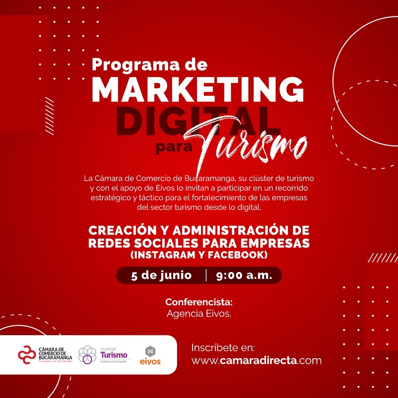 CHARLA VIRTUAL - PROGRAMA DE MARKETING DIGITAL PARA TURISMO - CREACIÓN Y ADMINISTRACIÓN DE REDES SOCIALES