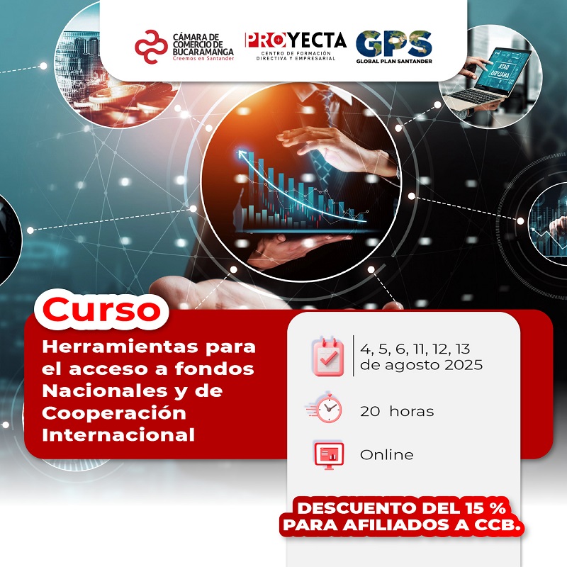 CURSO HERRAMIENTAS PARA EL ACCESO A FONDOS NACIONALES Y DE COOPERACIÓN INTERNACIONAL