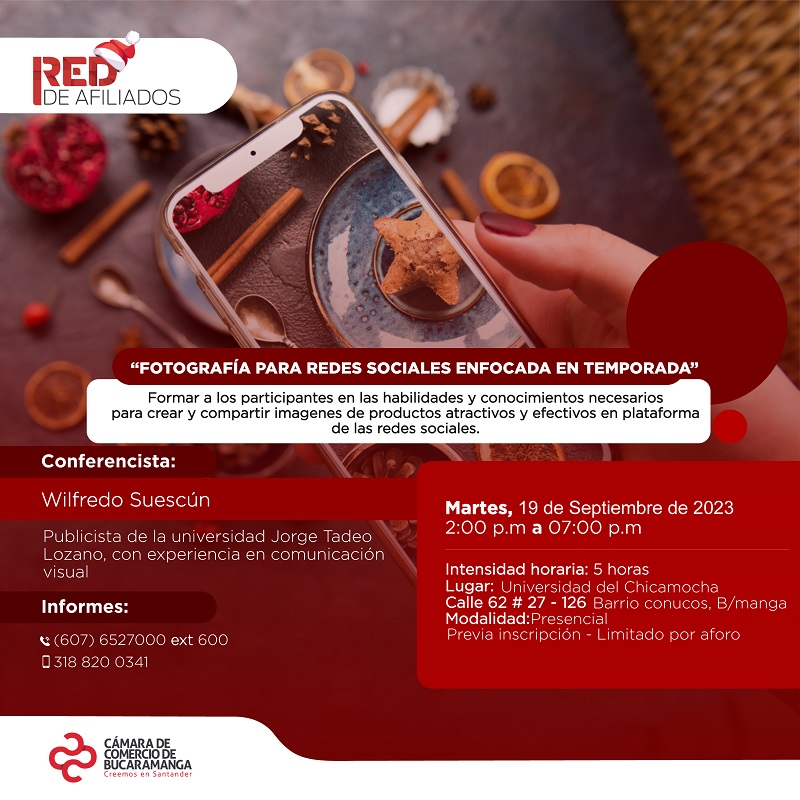 FOTOGRAFÍA PARA REDES SOCIALES ENFOCADA EN TEMPORADA 