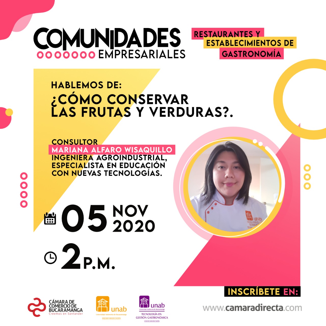 CHARLA VIRTUAL - ¿CÓMO CONSERVAR LAS FRUTAS Y VERDURAS?
