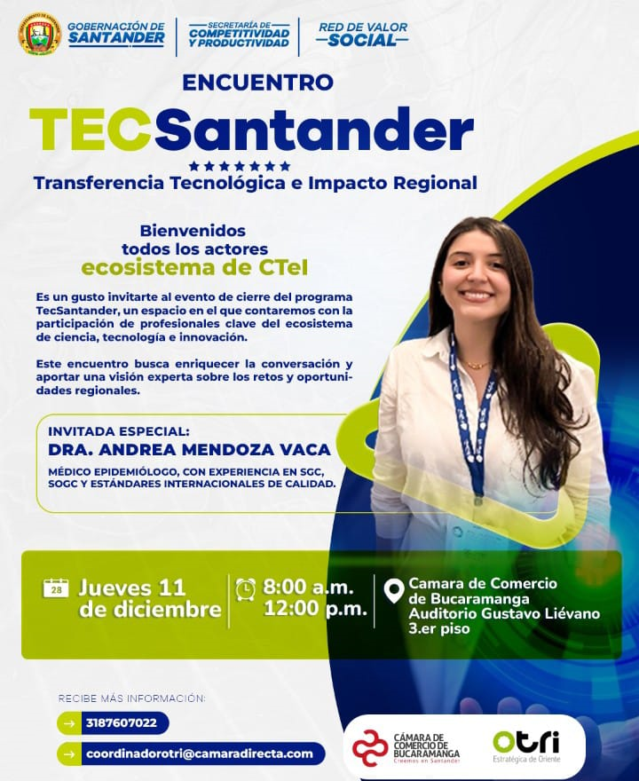 ENCUENTRO ? TECSANTANDER: TRANSFERENCIA TECNOLÓGICA E IMPACTO REGIONAL