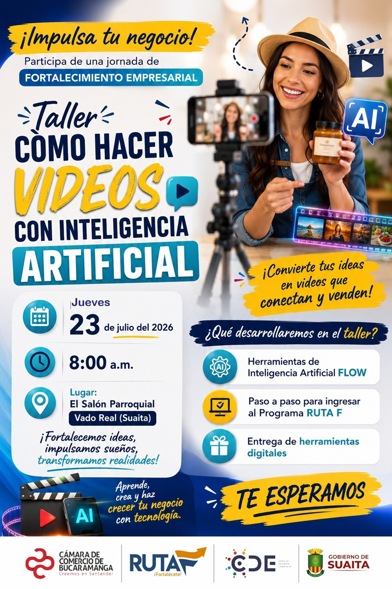 TALLER COMO HACER VIDEOS CON INTELIGENCIA ARTIFICIAL VADO REAL