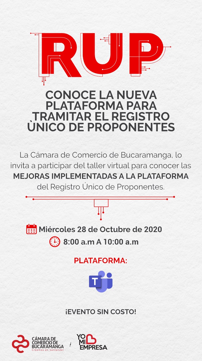 TALLER PARA CONOCER LAS MEJORAS IMPLEMENTADAS A LA PLATAFORMA DEL RUP