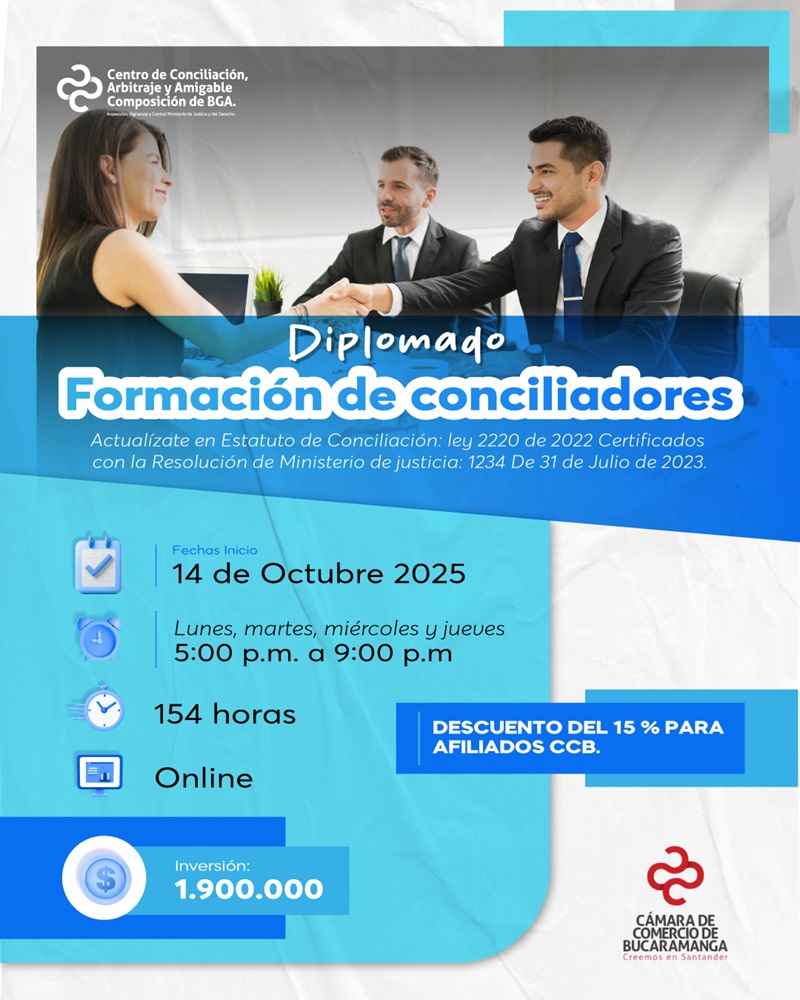 DIPLOMADO FORMACI&Oacute;N DE CONCILIADORES