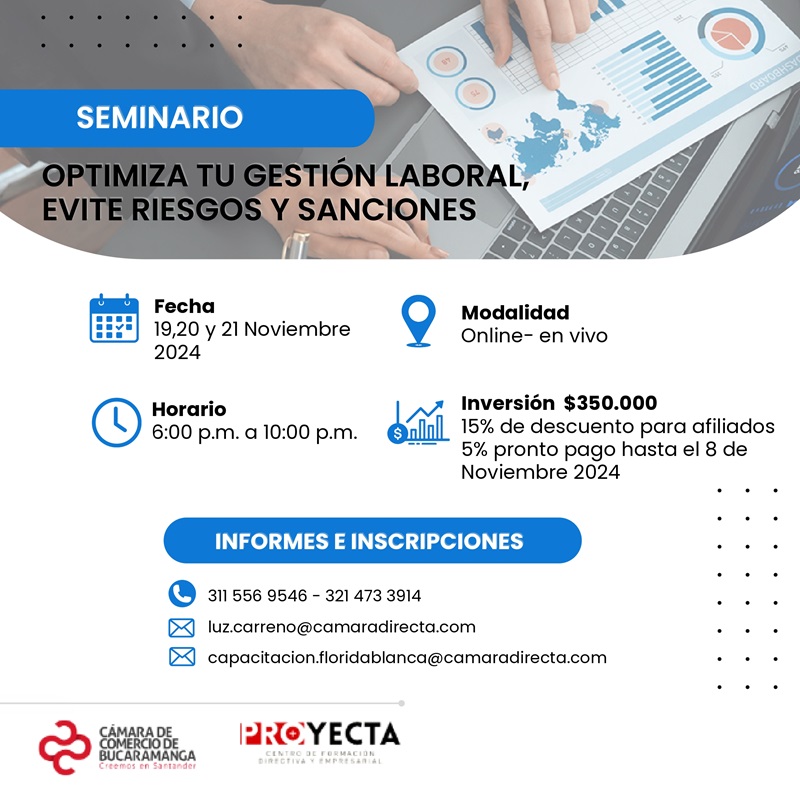 SEMINARIO OPTIMIZA TU GESTIÓN LABORAL, EVITE RIESGOS Y SANCIONES