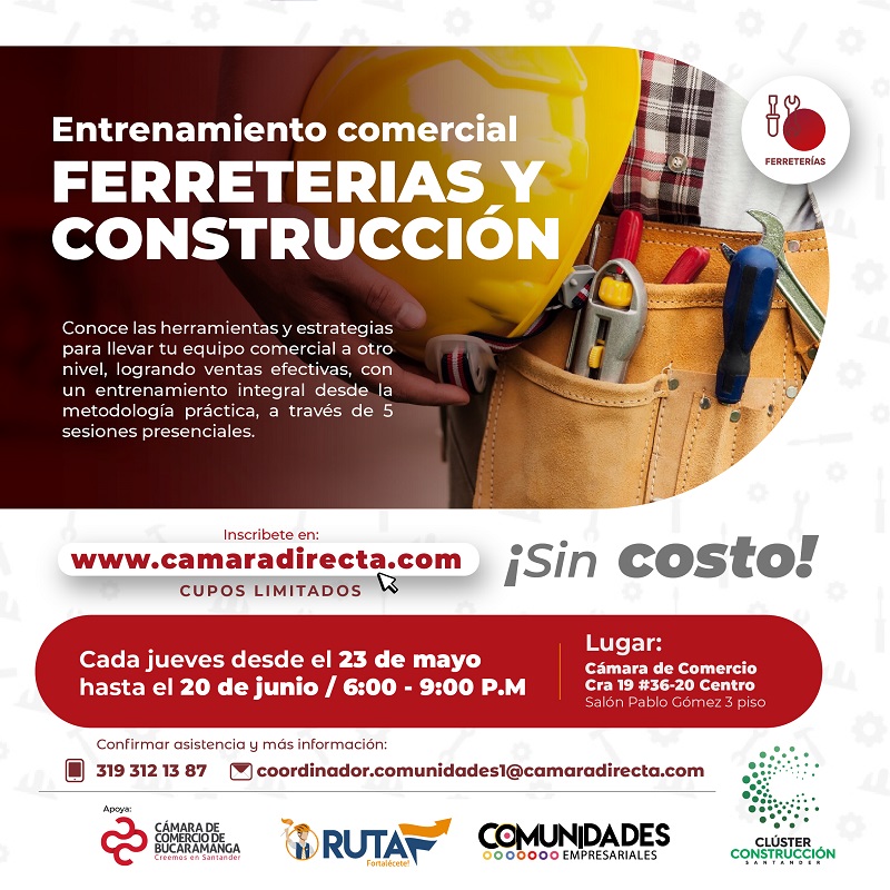ENTRENAMIENTO COMERCIAL PARA EL SECTOR DE FERRETERÍAS Y CONSTRUCCIÓN