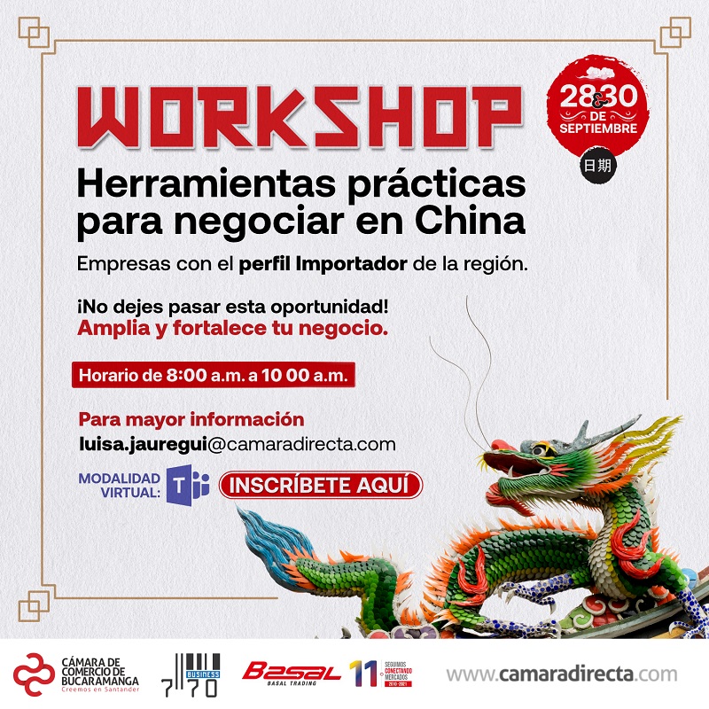 WORKSHOP - HERRAMIENTAS DE IMPORTACIÓN CON CHINA