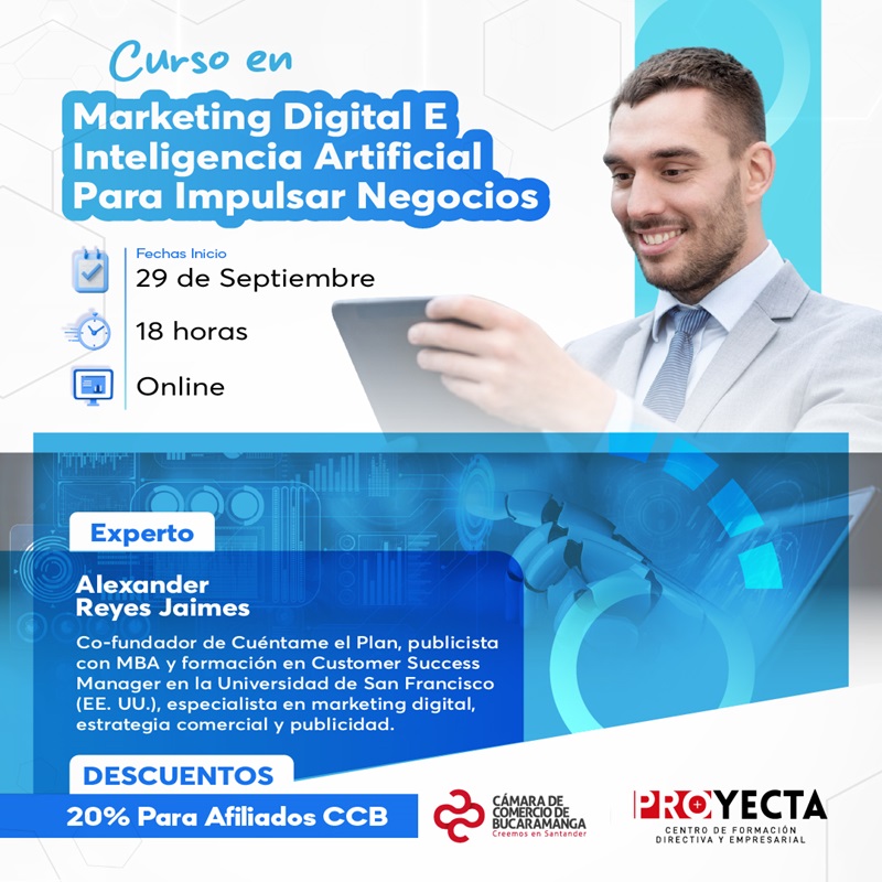 CURSO MARKETING DIGITAL E INTELIGENCIA ARTIFICIAL PARA IMPULSAR NEGOCIOS