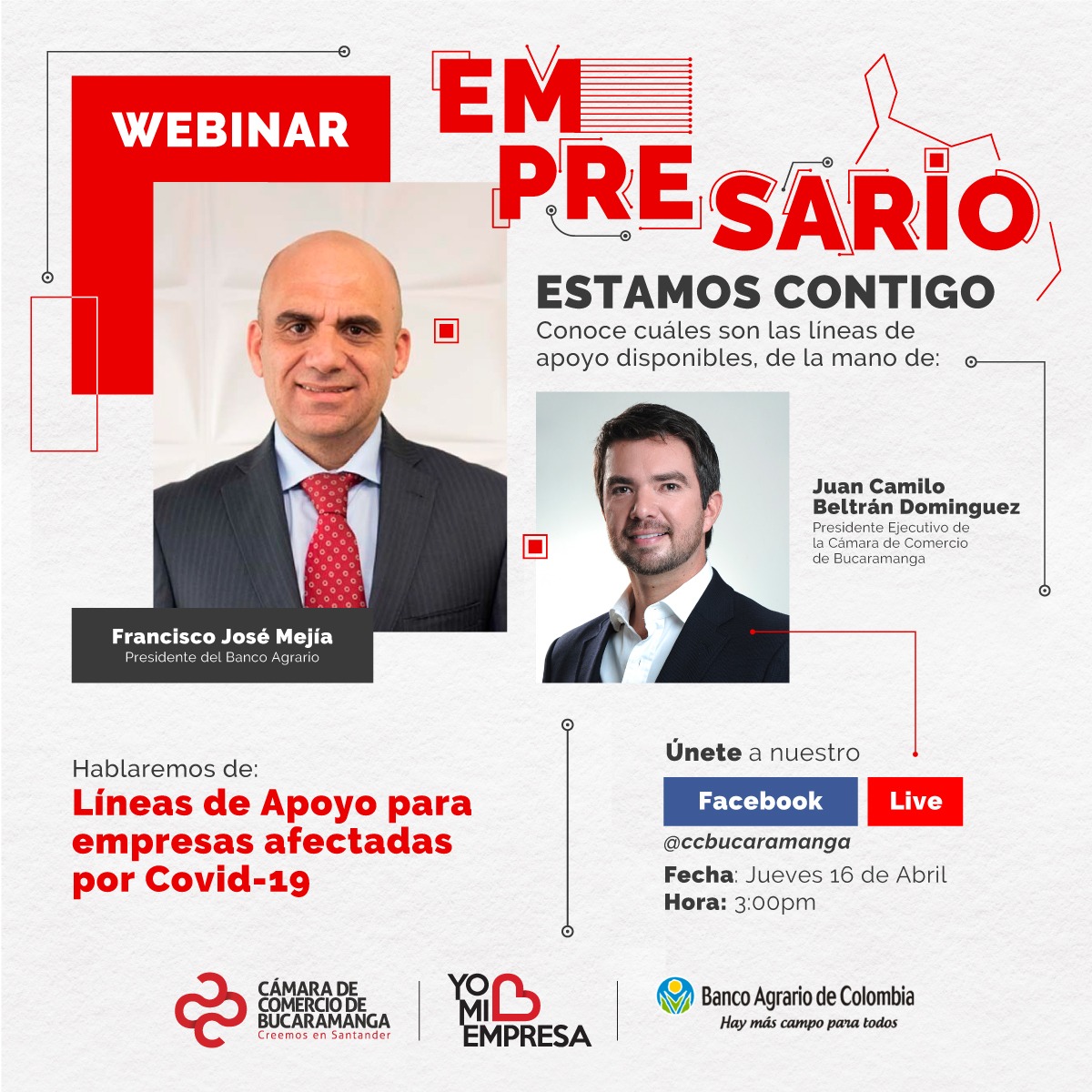 WEBINAR - LÍNEAS DE APOYO PARA EMPRESAS AFECTADAS POR COVID-19