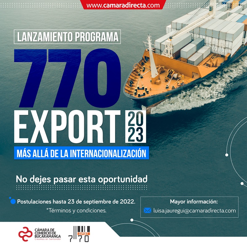 LANZAMIENTO PROGRAMA 770 EXPORT 2023 