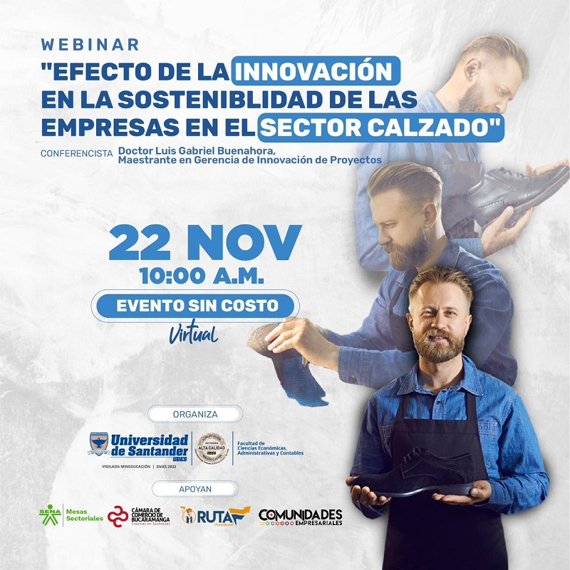 WEBINAR "EFECTO DE LA INNOVACIÓN EN LA SOSTENIBILIDAD DE LAS EMPRESAS EN EL SECTOR CALZADO"