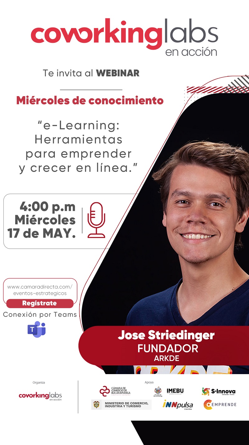 WEBINAR E-LEARNING: HERRAMIENTAS PARA EMPRENDER Y CRECER EN LÍNEA - COWORKINGLABS