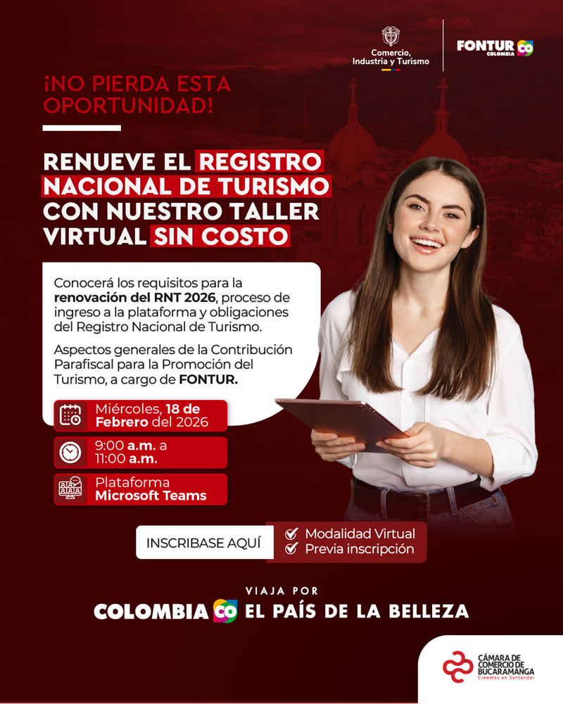 TALLER VIRTUAL 18 FEBRERO DEL REGISTRO NACIONAL DE TURISMO RNT