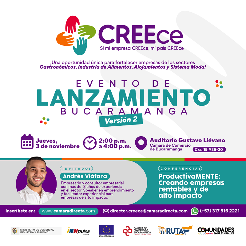 CREECE EVENTO DE LANZAMIENTO BUCARAMANGA Versión 2