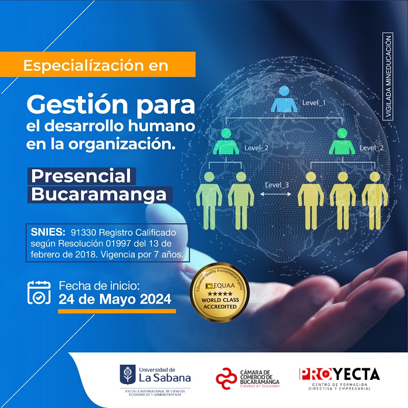 ESPECIALIZACIÓN EN GESTIÓN PARA EL DESARROLLO HUMANO EN LA ORGANIZACIÓN 