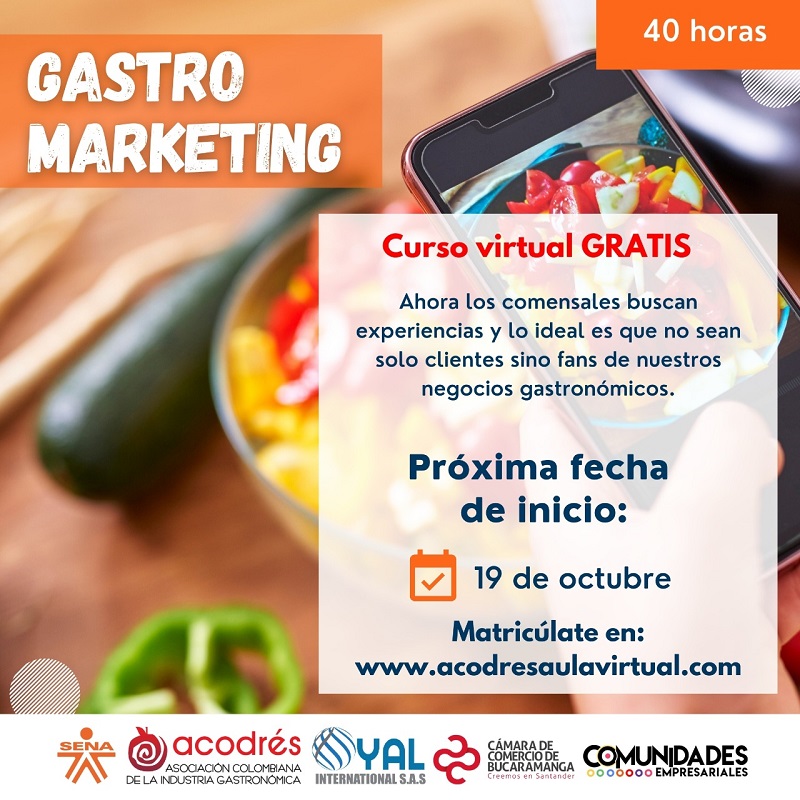 CURSO VIRTUAL GRATIS - GASTRO MARKETING