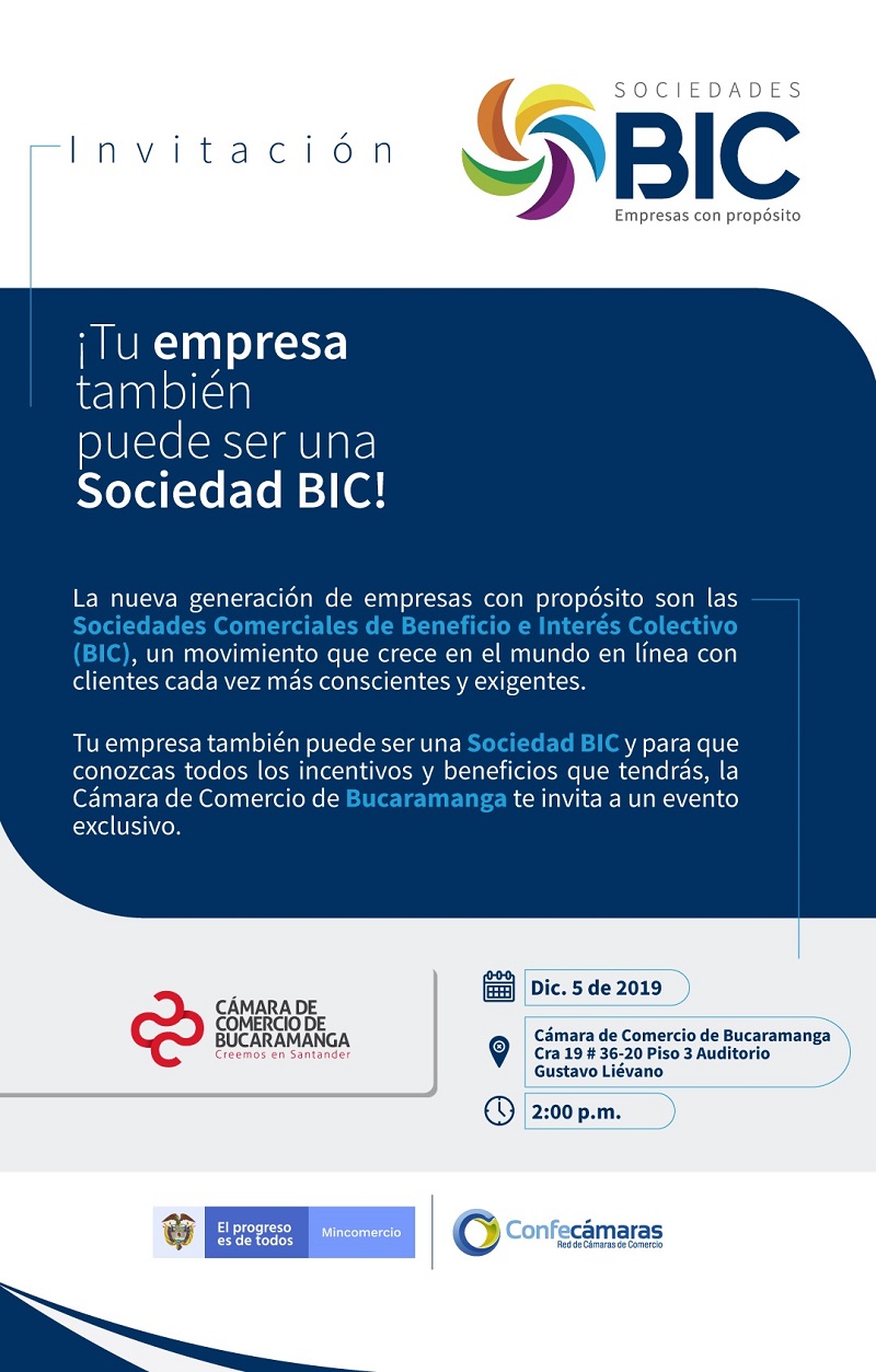 SU EMPRESA TAMBIÉN PUEDE SER UNA SOCIEDAD BIC