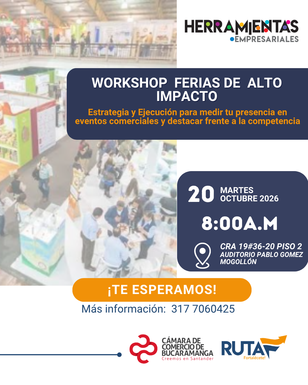 WORKSHOP PARTICIPACI&Oacute;N EN FERIAS DE ALTO IMPACTO
