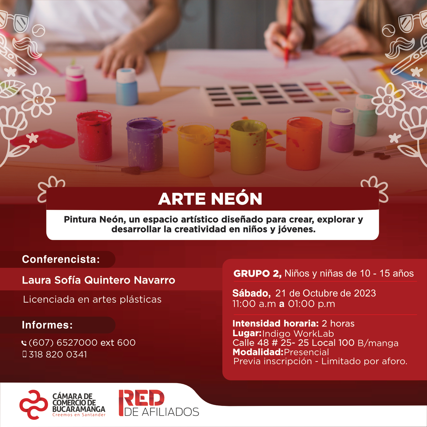 AFILIADOS KIDS: ARTE NE&Oacute;N GRUPO 2