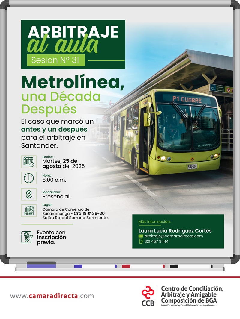 ARBITRAJE AL AULA SESI&Oacute;N N&deg; 31: METROL&Iacute;NEA. UNA D&Eacute;CADA DESPU&Eacute;S 
