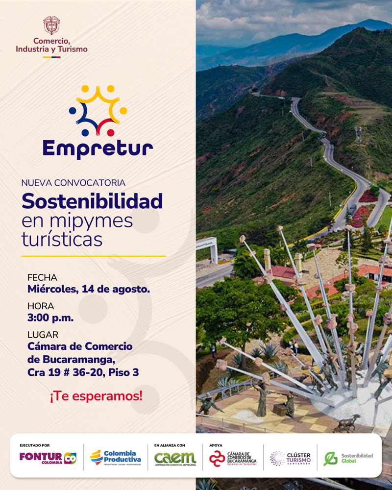 CONVOCATORIA SOSTENIBILIDAD EN MIPYMES TURÍSTICAS