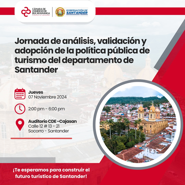 JORNADA DE ANÁLISIS, VALIDACIÓN Y ADOPCIÓN DE LA POLÍTICA PÚBLICA DE TURISMO DEL DPTO STDER 7 NOV P.M.
